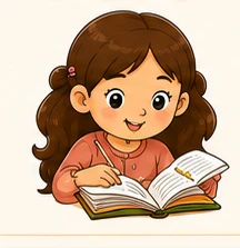 Criança lendo e colorindo uma história bíblica